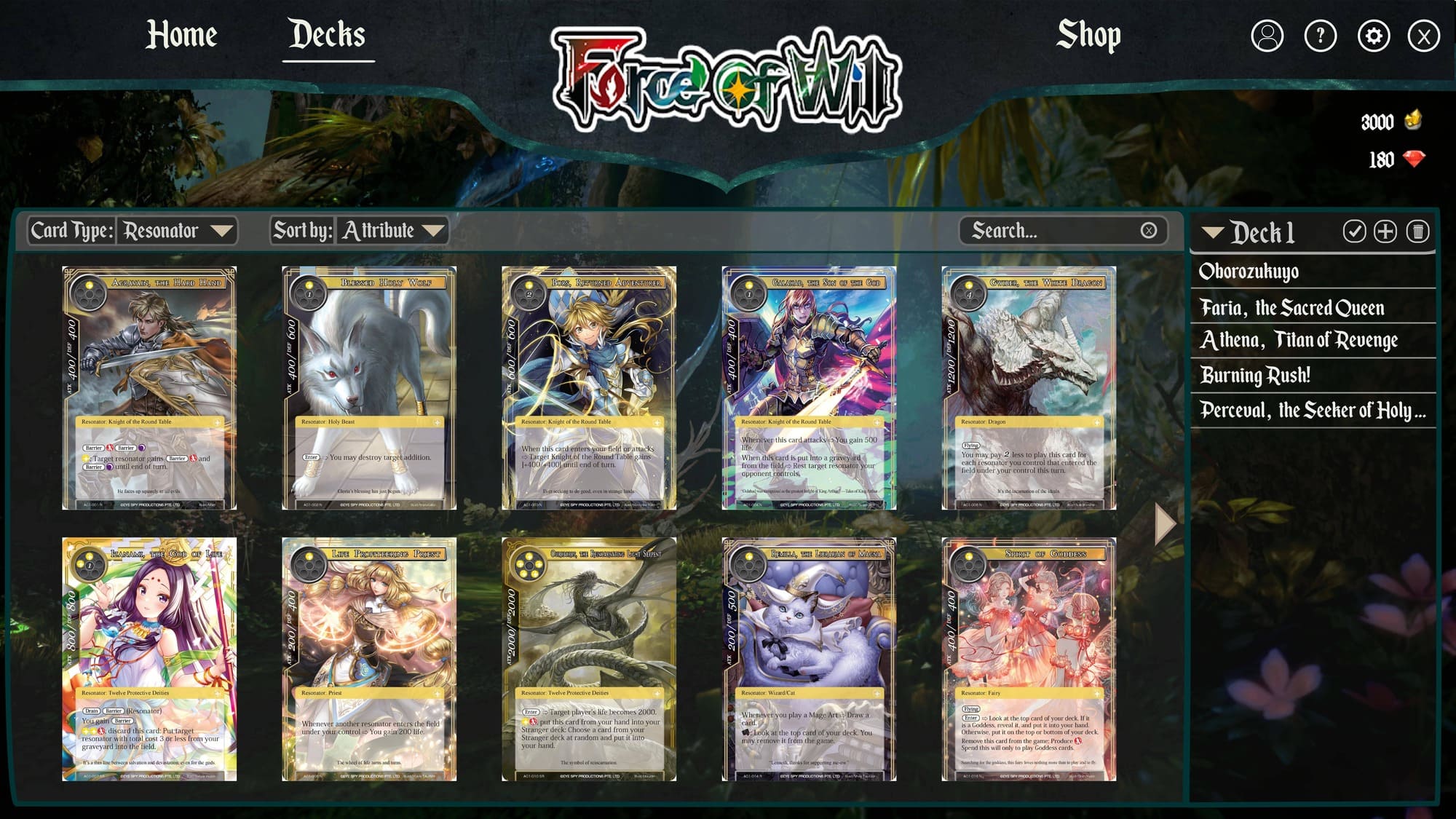 Force of Will Design
