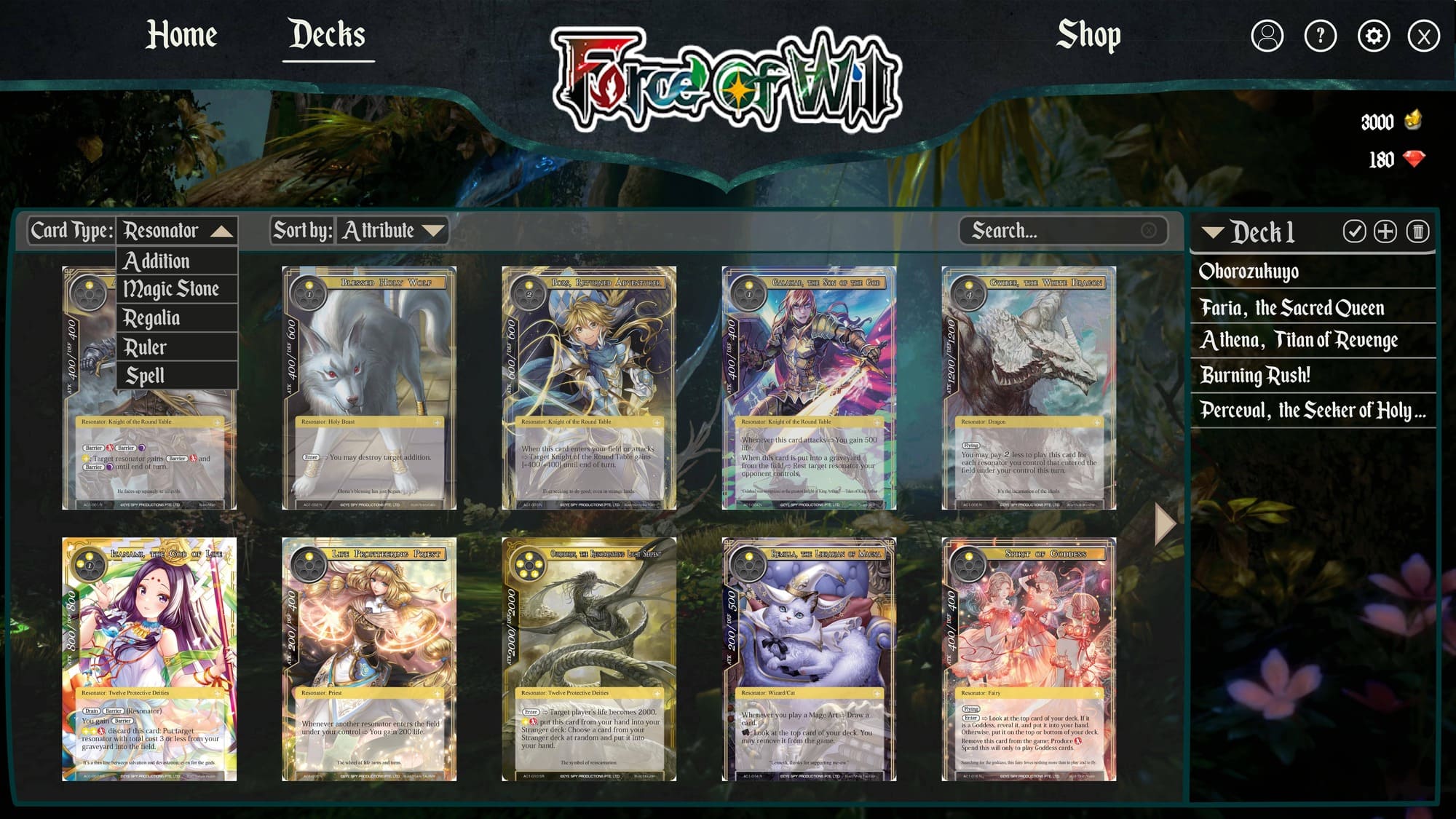 Force of Will Design