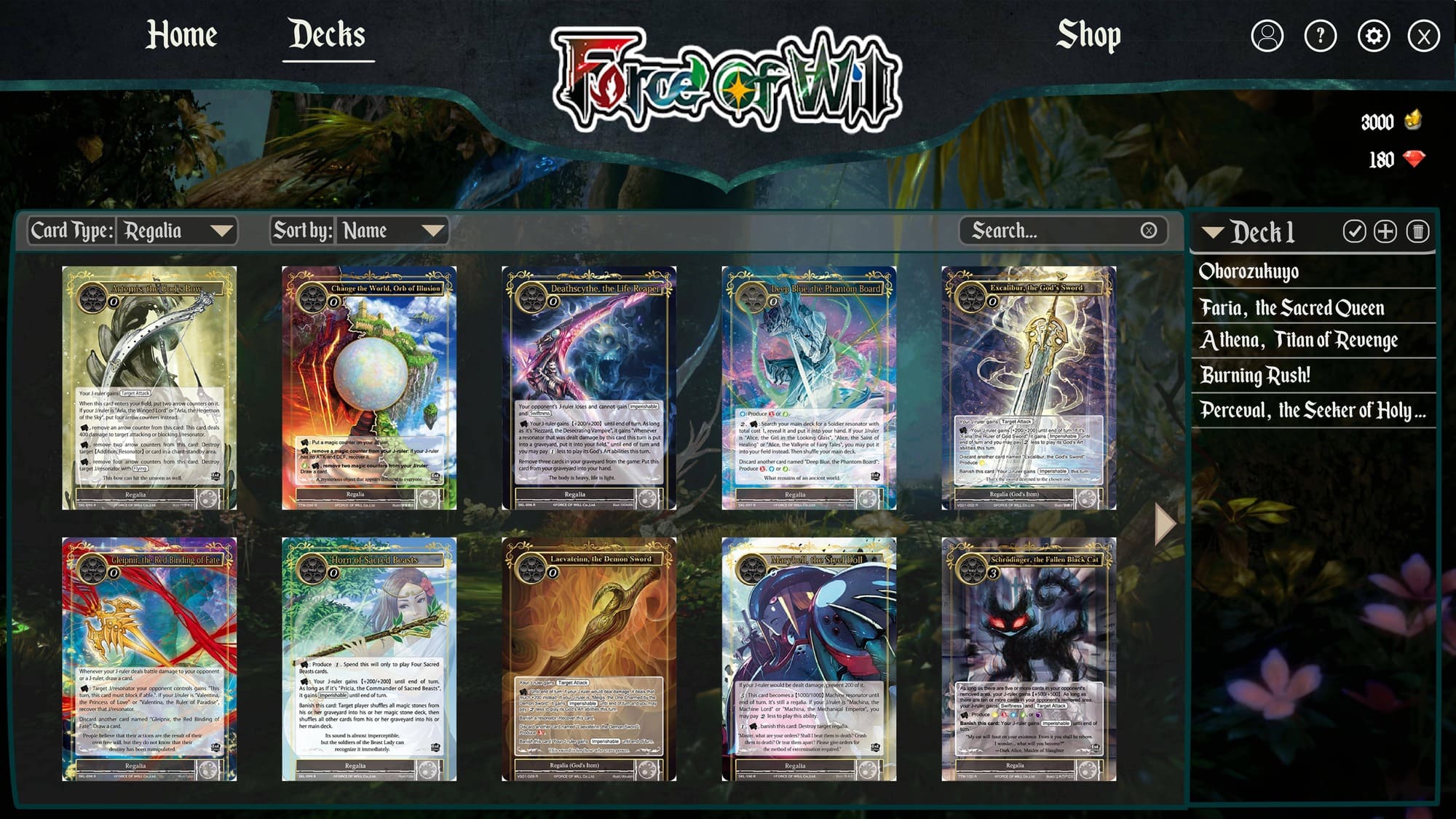 Force of Will Design